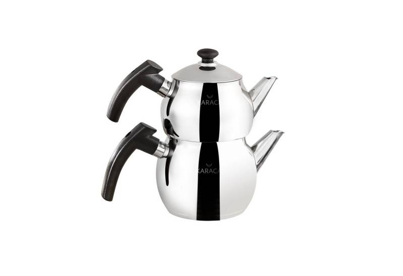 Karaca Teekanne Karaca Adelya Schwarz Teekannen Set Kleine Größe von Karaca