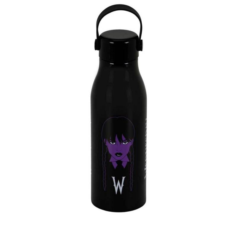 Karactermania Trinkflasche Wednesday Braid schwarz Flasche Wasserflasche 750ml von Karactermania