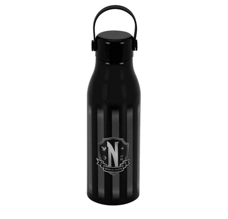 Karactermania Trinkflasche Wednesday Original schwarz Flasche Wasserflasche 750ml von Karactermania