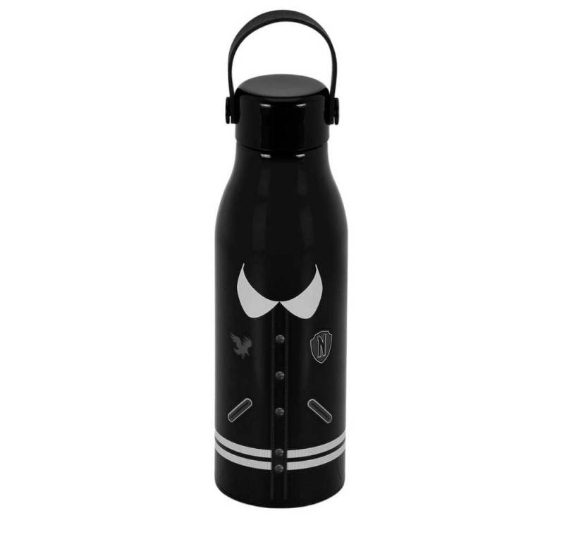 Karactermania Trinkflasche Wednesday Varsity schwarz Flasche Wasserflasche 750m von Karactermania