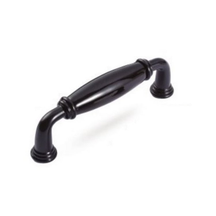Möbelgriff Porzellan Schwarz uni 96mm von Karan