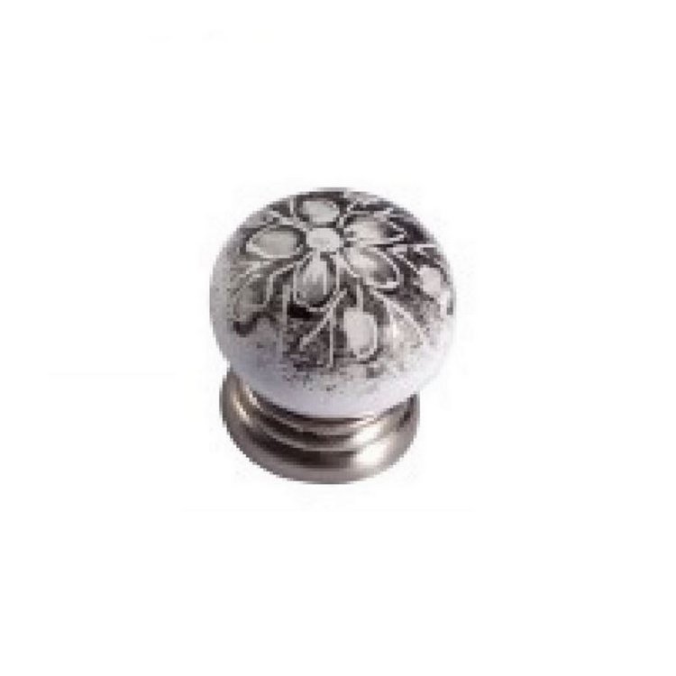 Möbelknopf Porzellan Inox 15 Möbelknopf Porzellan Inox 15 von Karan