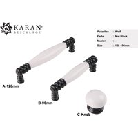 Möbelgriff, Schrankgriff, Schubladengriff, Möbelknopf, Knauf, 64mm 96mm 128mm, Porzellan Handbemalt von Karanbeschlaege