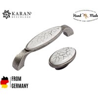 Möbelgriff, Schrankgriff, Schubladengriff, Möbelknopf, Knauf, 64mm 96mm 128mm, Porzellan Handbemalt von Karanbeschlaege