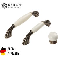 Möbelgriff, Schrankgriff, Schubladengriff, Möbelknopf, Knauf, 64mm 96mm 128mm, Porzellan Handbemalt von Karanbeschlaege