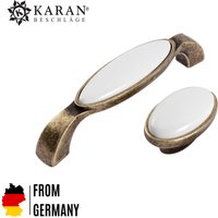 Möbelgriff, Schrankgriff, Schubladengriff, Möbelknopf, Knauf, 64mm 96mm 128mm, Porzellan Handbemalt von Karanbeschlaege