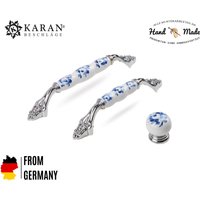 Möbelgriff, Griffe, Schrankgriffe, Möbelknöpfe, Knauf, Kommodengriffe, Porzellan, Schubladengriff, Handarbeit, 64 Mm, 96 128 160 Mm von Karanbeschlaege
