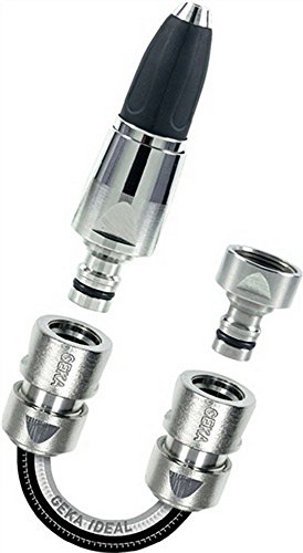 Karasto Geka Ideal Starter-Set 4tlg Hahnstecker,Spritzdüse schlauchst.-Wasserstop von Karasto