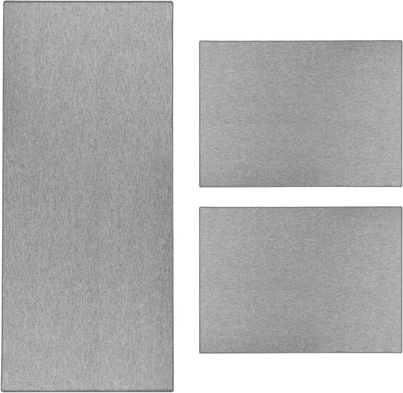 Karat Bettumrandung Haifa, verschiedene Farben, Bettvorleger ideal für das Schlafzimmer, Höhe 3.5 mm, (3-tlg), in Sisal-Optik von Karat