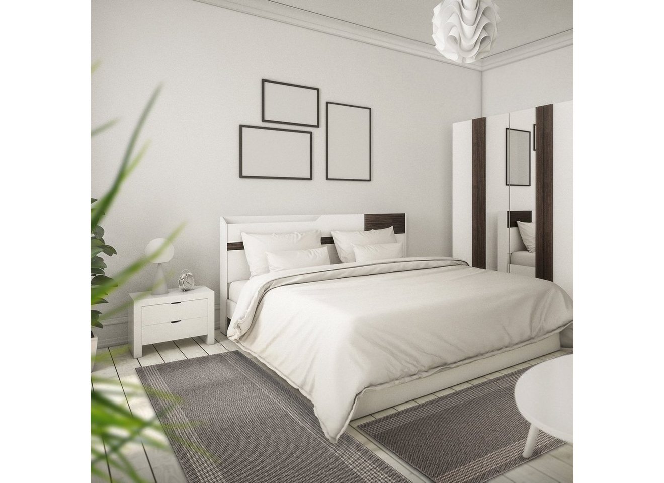 Bettumrandung Nature, Bettvorleger, ideal für das Schlafzimmer Karat, (3-tlg), in Sisal-Optik von Karat