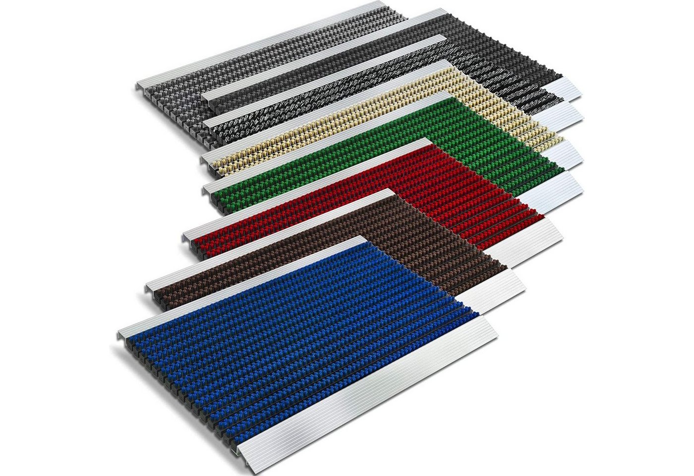 Fußmatte Premium-Alumatte, verschiedene Farben & Größen, rutschfest, Karat, rechteckig, Höhe: 22 mm von Karat