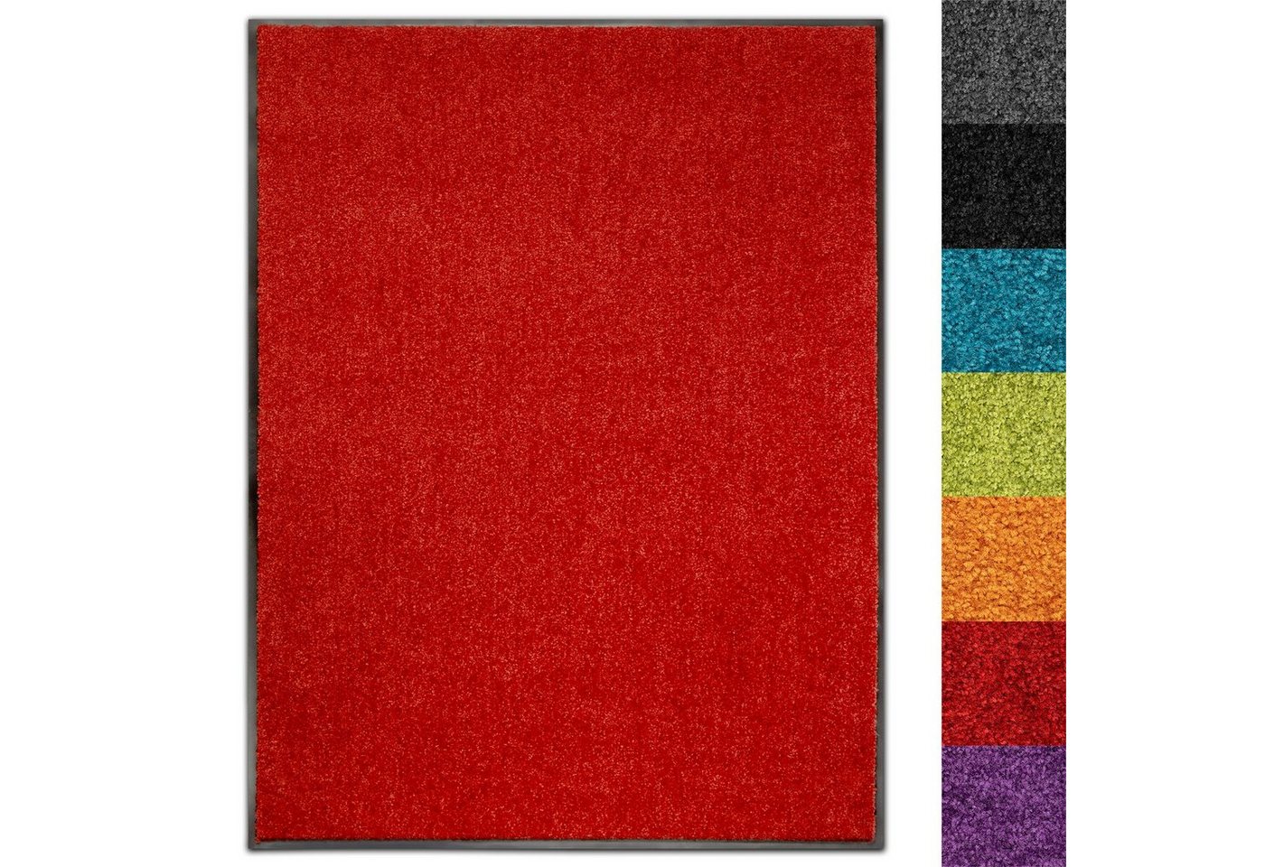 Fußmatte Use&Wash,verschiedene Farben & Größen, Sauberlaufmatte, Karat, Rechteckig, Höhe: 8 mm, Schmutzfangmatte von Karat