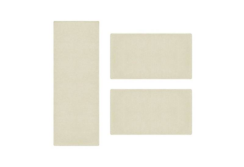 Karat Hochflor-Bettumrandung Fallon, Bettvorleger, ideal im Schlafzimmer, verschiedene Farben, Höhe 8.5 mm, (3-tlg), Velours von Karat