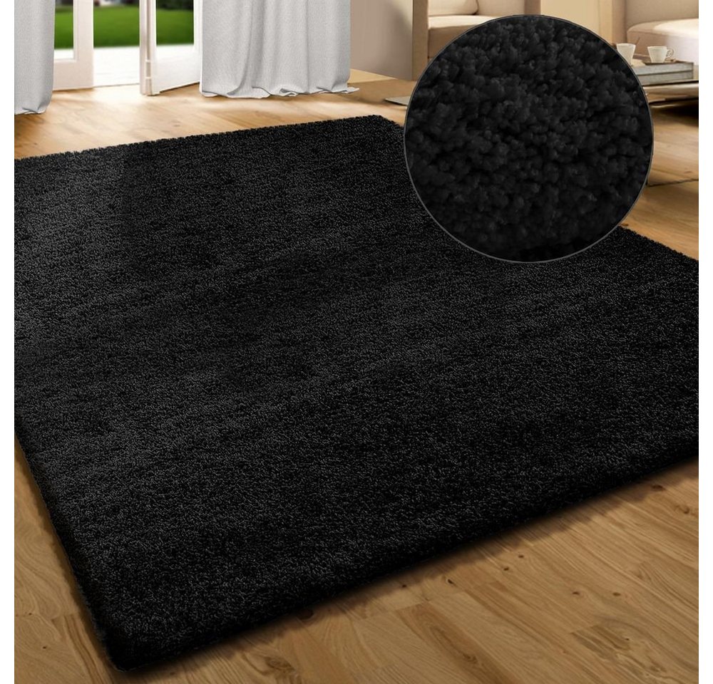 Karat Hochflor-Teppich Luxury, Wohnteppich in verschiedenen Farben & Größen, rechteckig, Höhe: 30 mm, Extra flauschig von Karat