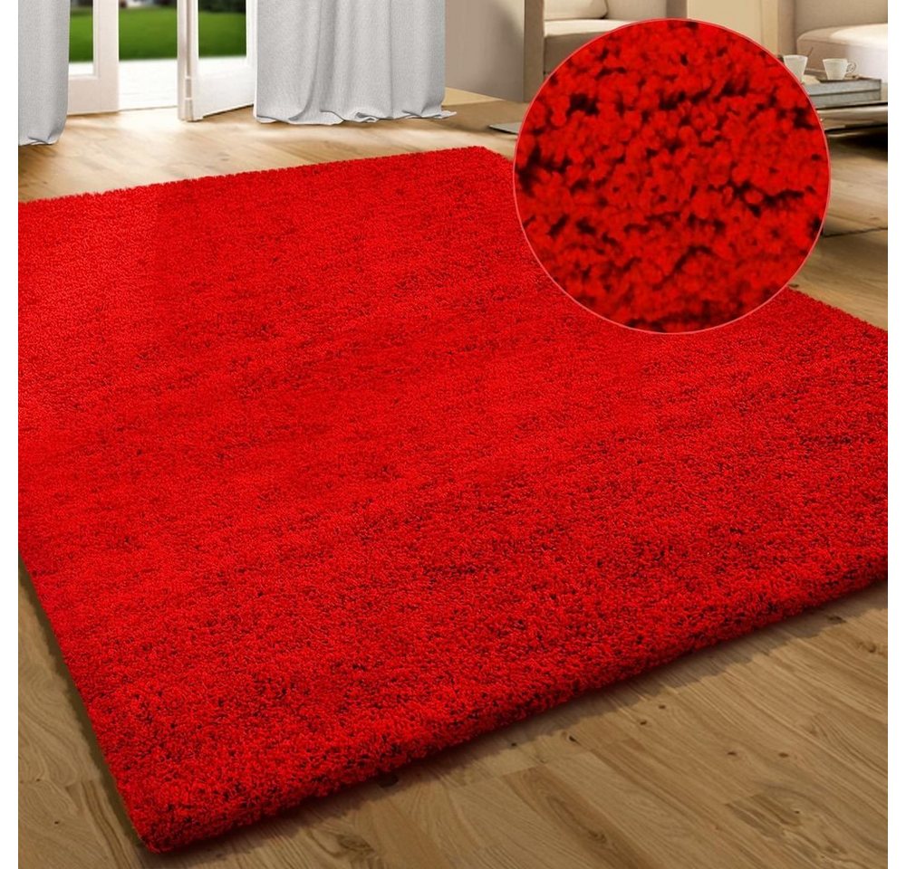 Hochflor-Teppich Luxury, Wohnteppich in verschiedenen Farben & Größen, Karat, rechteckig, Höhe: 30 mm, Extra flauschig von Karat
