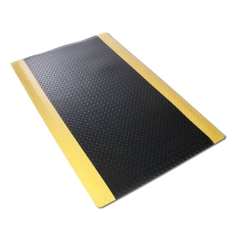 KARAT Anti-Ermüdungsmatte Dyna-Protect Diamond 90 x 200 cm Schwarz-Gelb von Karat