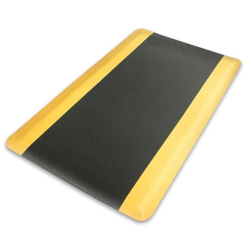 KARAT Anti-Ermüdungsmatte Soft-Tritt 120 x 1200 cm Schwarz-Gelb von Karat
