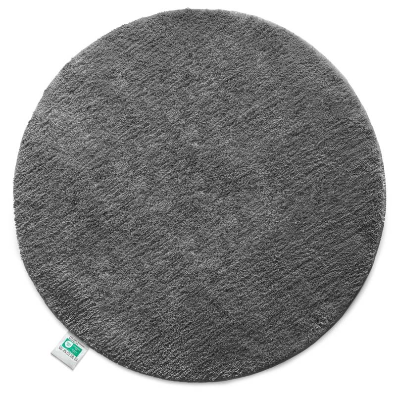 KARAT Badematte SKY Runder Badteppich Flauschig in Dunkelgrau Durchmesser 95 cm von Karat
