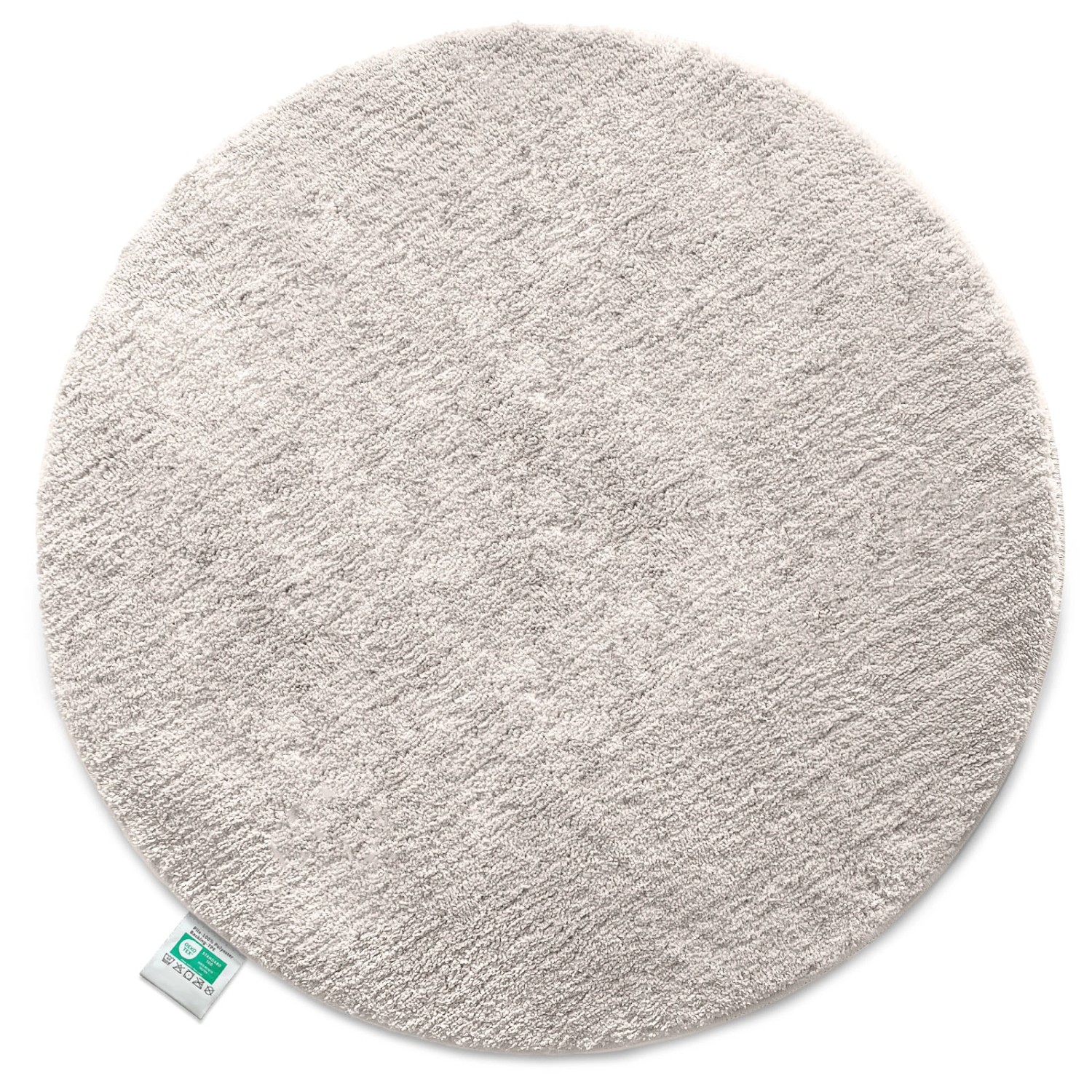 KARAT Badematte SKY Runder Badteppich Flauschig in Ivory Durchmesser 120 cm von Karat