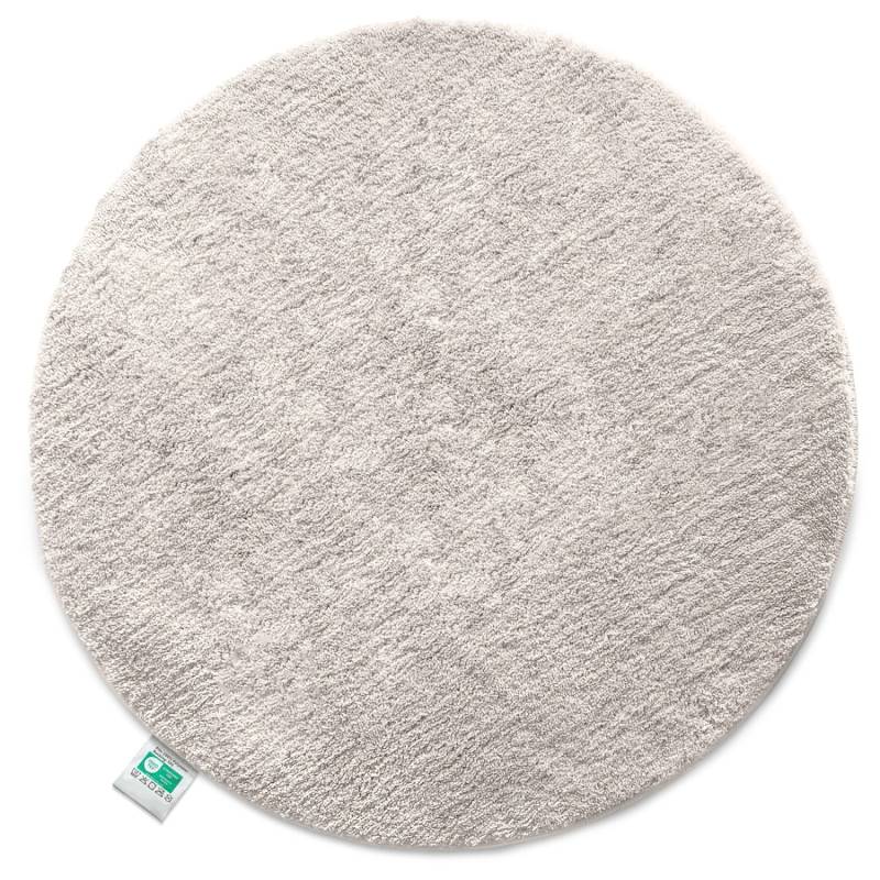 KARAT Badematte SKY Runder Badteppich Flauschig in Ivory Durchmesser 95 cm von Karat