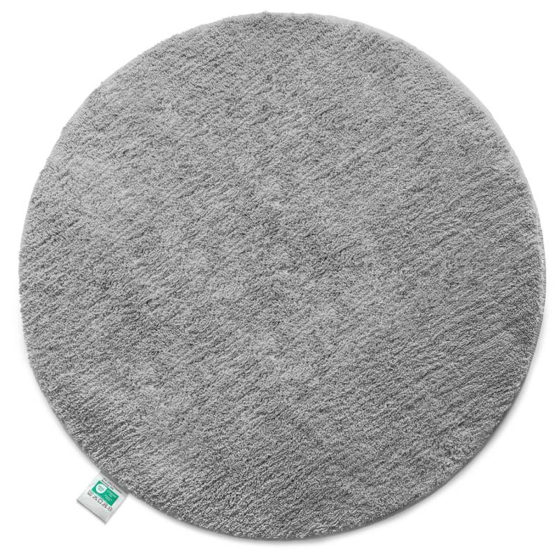 KARAT Badematte SKY Runder Badteppich Flauschig in Silbergrau Durchmesser 120 cm von Karat
