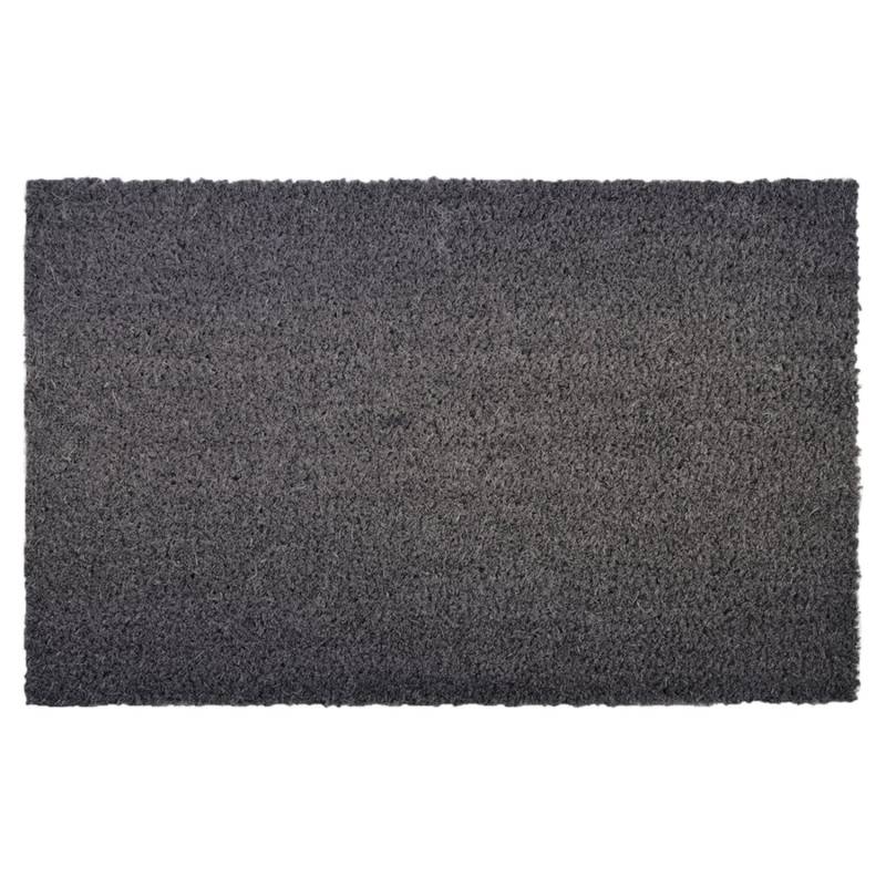 KARAT Kokosmatte Eingangsmatte Fußabtreter nach Maß Grau 24 mm 200 x 100 cm von Karat
