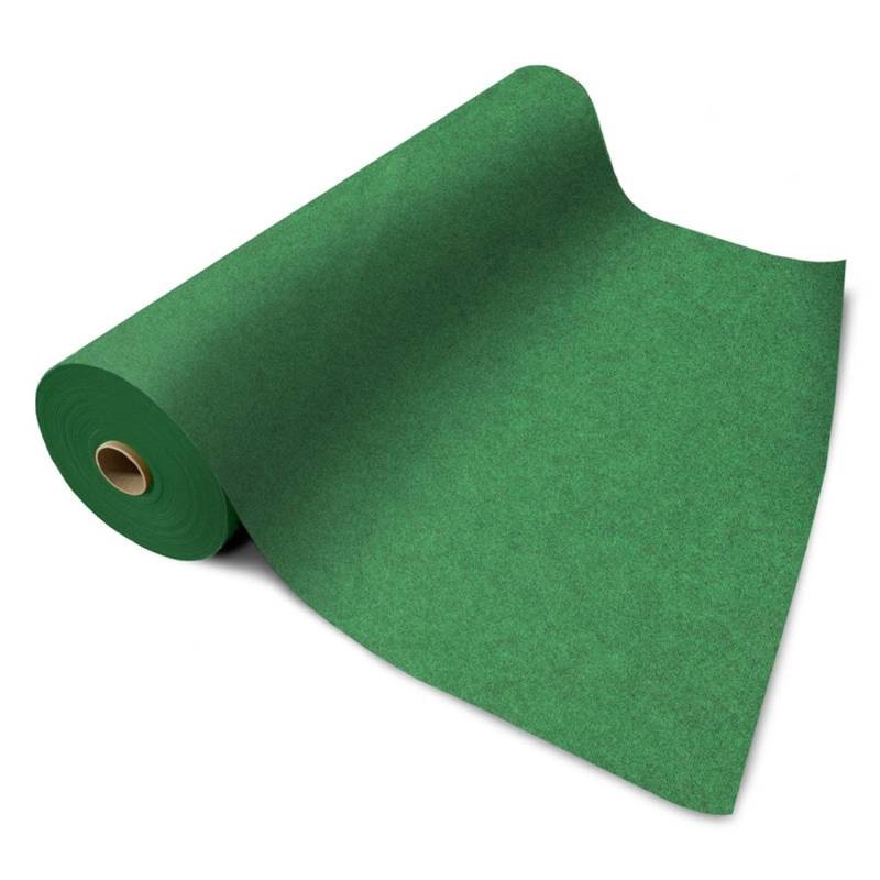 KARAT Messeteppich Sintra auf Maß Pflegeleichter Gangläufer Dunkelgrün 100 x 750 cm von Karat