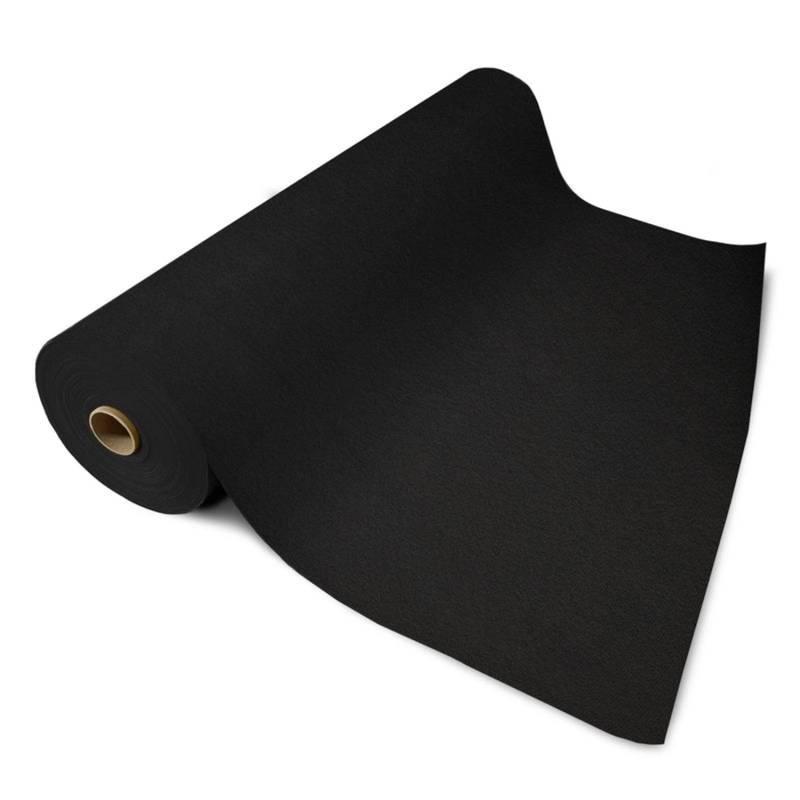 KARAT Messeteppich Sintra auf Maß Pflegeleichter Gangläufer Schwarz 200 x 950 cm von Karat