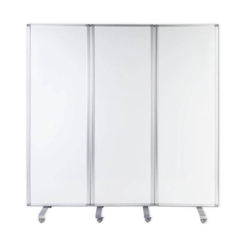 KARAT Mobile Trennwand Dreiteiliges Whiteboard Magnetisch 180 x 180 cm von Karat