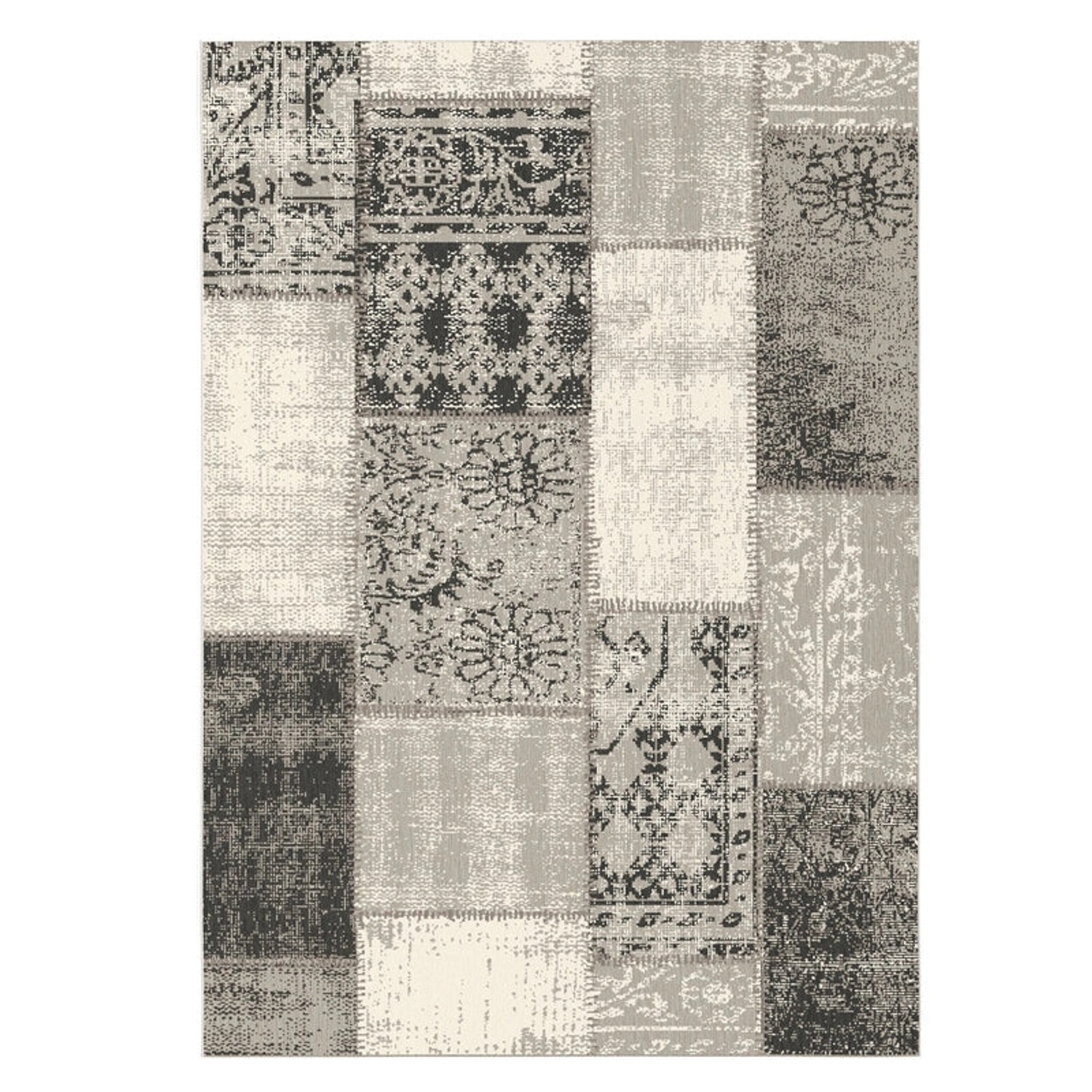 KARAT Outdoorteppich Cotton Gemütlicher Außenteppich Grau 200 x 290 cm von Karat