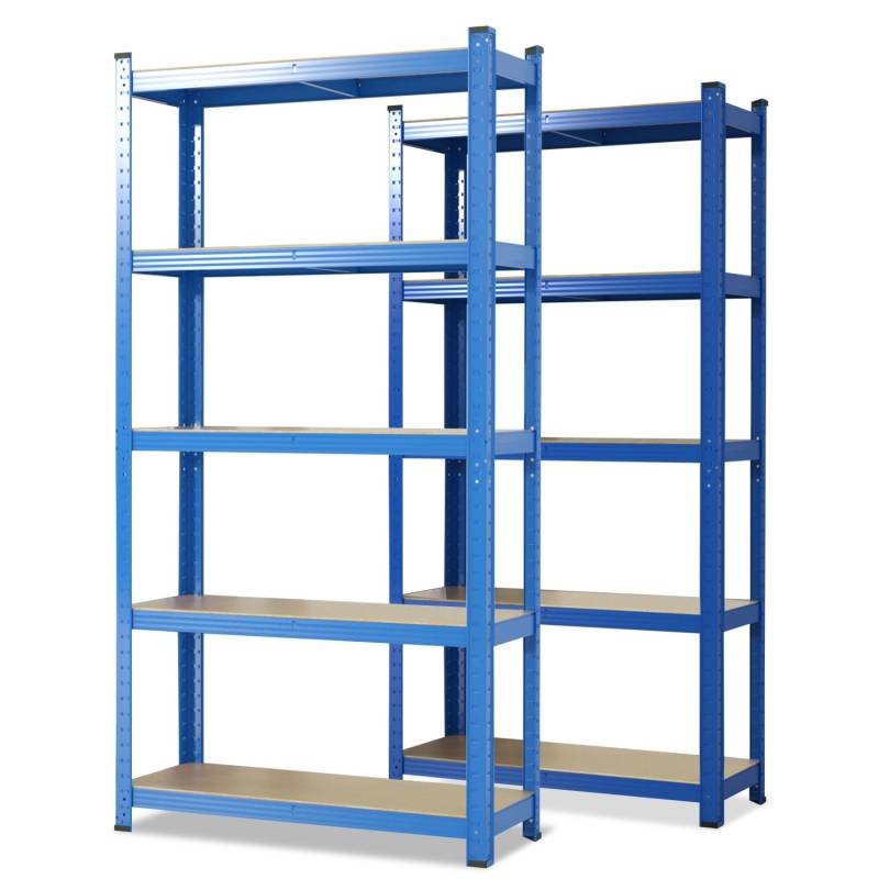 KARAT Schwerlastregal Odin 2er Set Traglast bis 875 kg Blau 150 x 75 x 30 cm von Karat