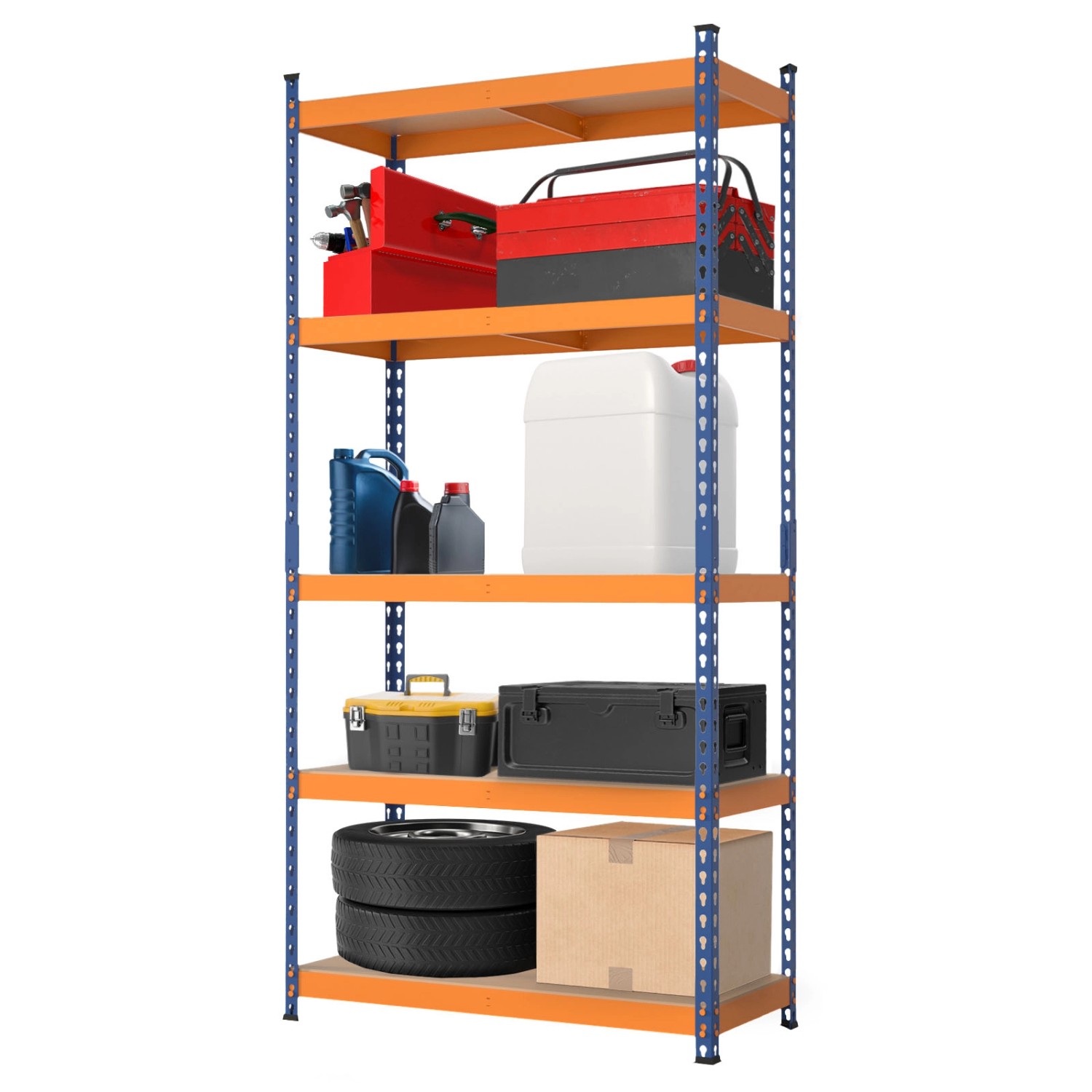 KARAT Schwerlastregal Rhino bis 1050 kg Pulverbeschichtet 180 x 90 x 45 cm Blau-Orange KARAT Schwerlastregal Rhino bis 1050 kg Pulverbeschichtet 180 x 90 x 45 cm Blau-Orange von Karat