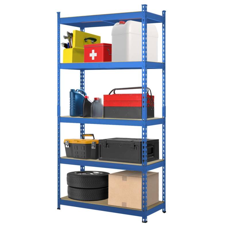 KARAT Schwerlastregal Rhino bis 1050 kg Pulverbeschichtet 180 x 90 x 45 cm Blau von Karat