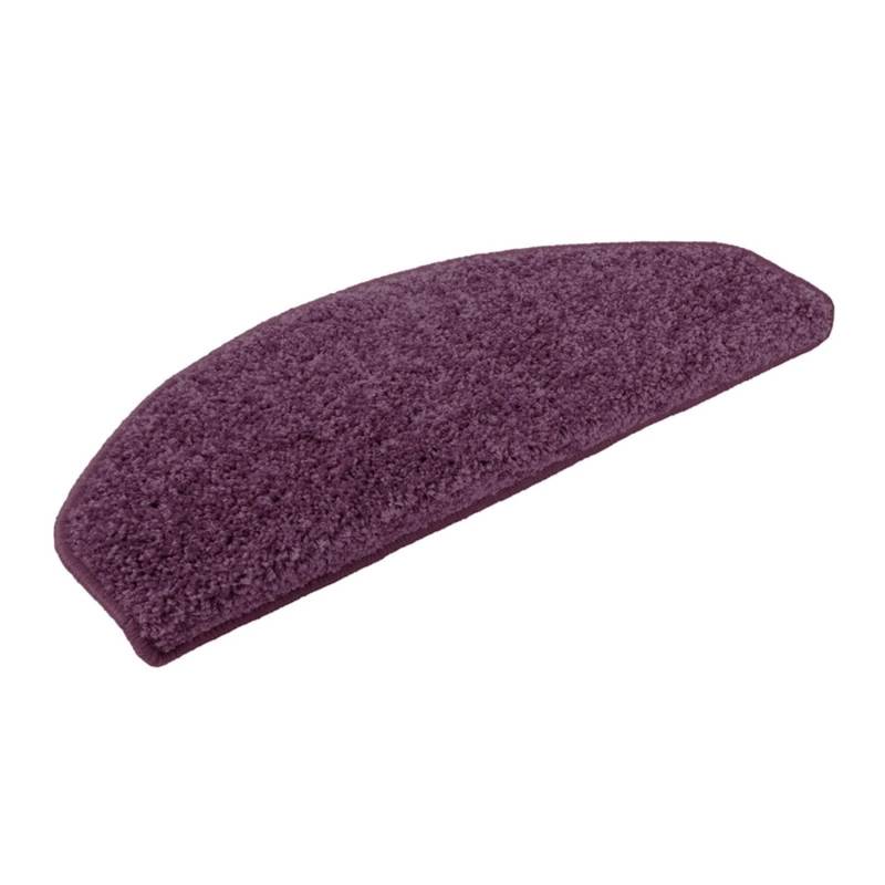 KARAT Shaggy Stufenmatte Barcelona Halbrund 23,5 x 65 cm Lila von Karat