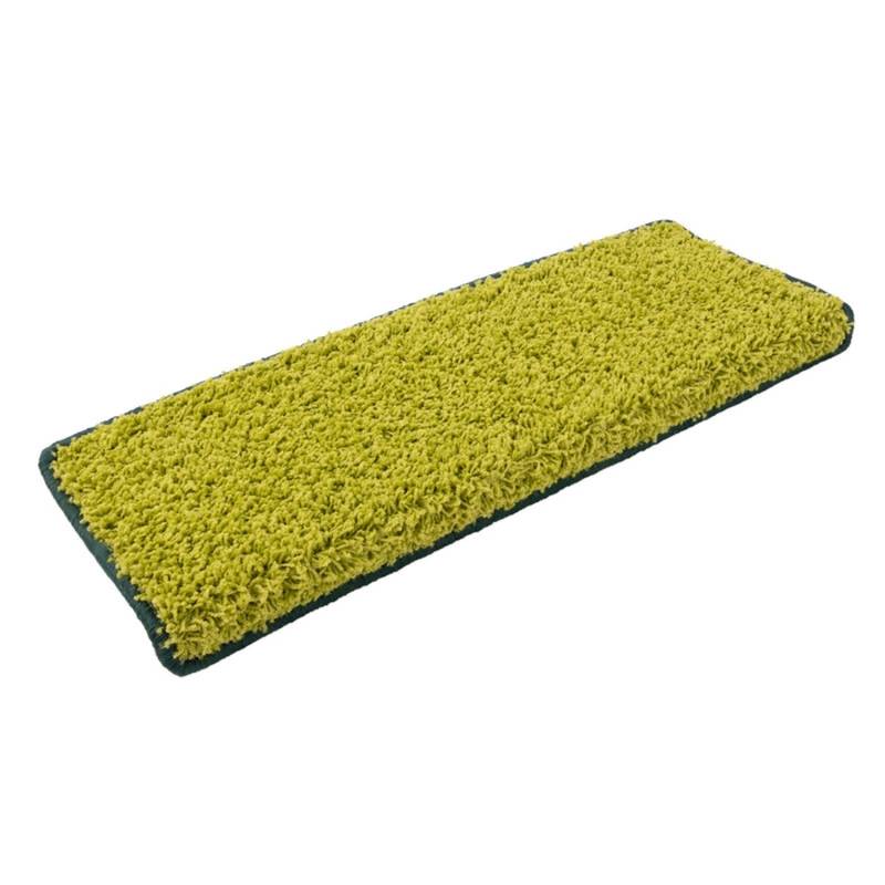 KARAT Shaggy Stufenmatte Barcelona Rechteckig 23,5 x 65 cm Grün von Karat