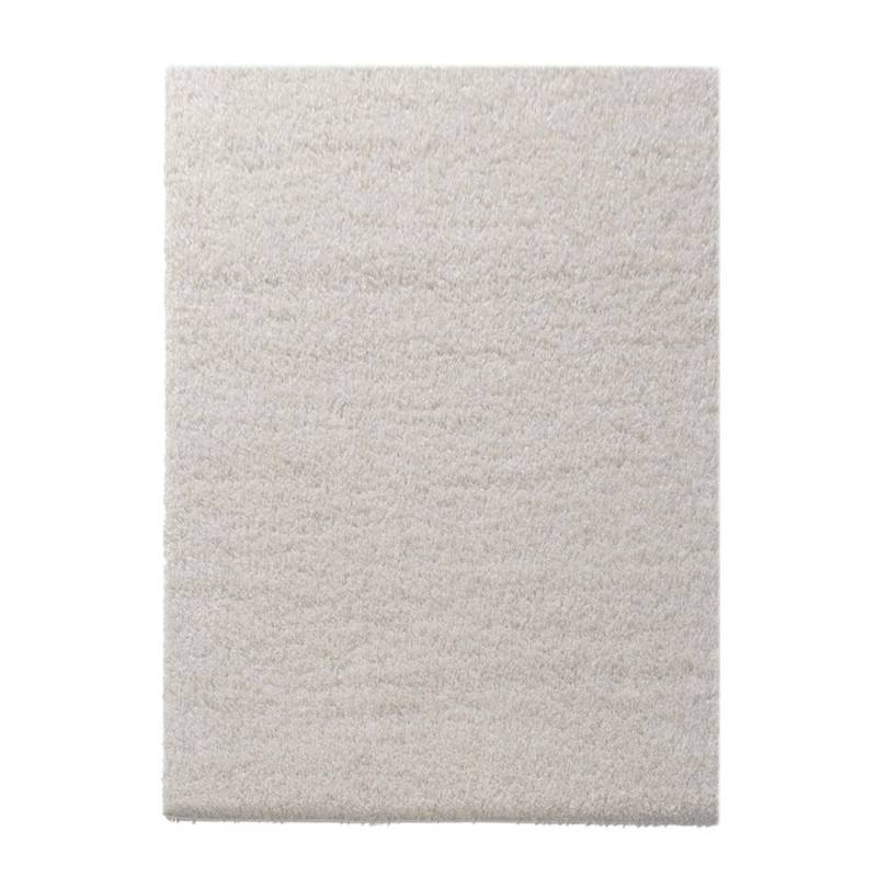 KARAT Shaggy Teppich Barcelona nach Maß Wohnteppich mit Weichem Flor Creme 66 x 100 cm von Karat