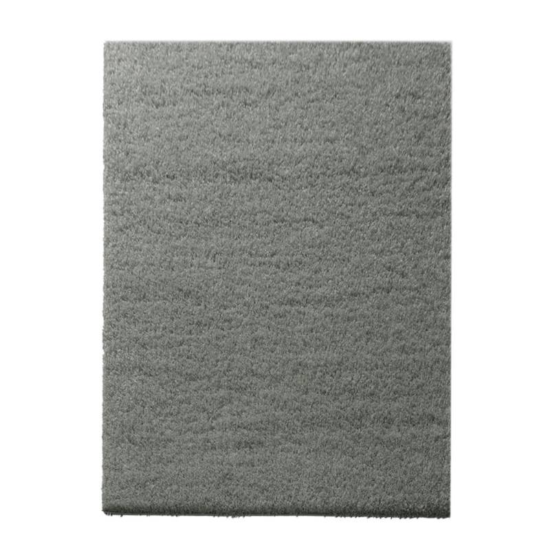 KARAT Shaggy Teppich Barcelona nach Maß Wohnteppich mit Weichem Flor Grau 66 x 450 cm von Karat
