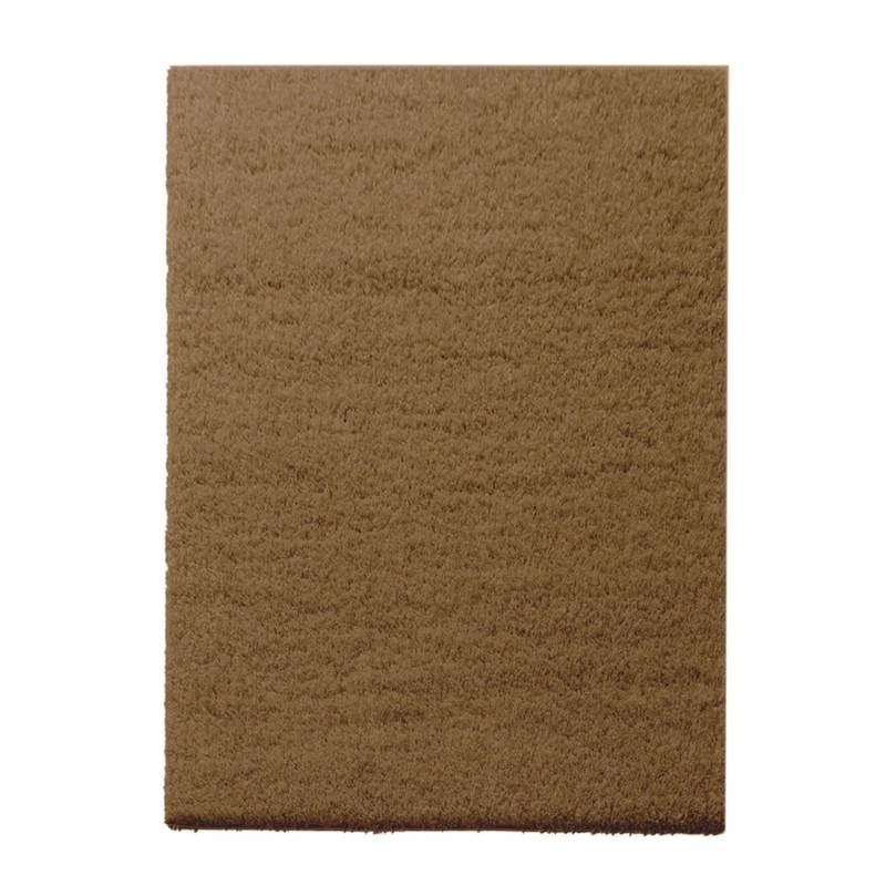 KARAT Shaggy Teppich Barcelona nach Maß Wohnteppich mit Weichem Flor Hellbraun 200 x 400 cm von Karat