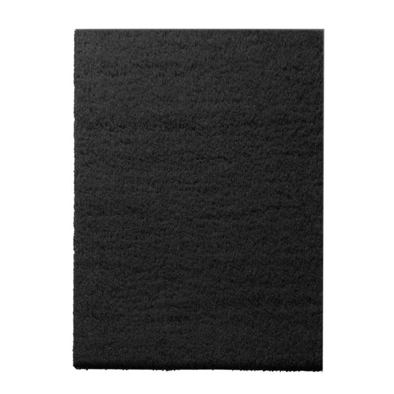 KARAT Shaggy Teppich Barcelona nach Maß Wohnteppich mit Weichem Flor Schwarz 100 x 250 cm von Karat