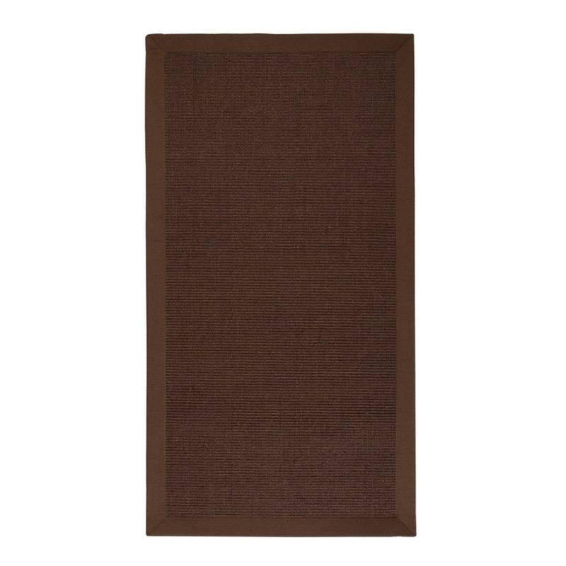 KARAT Sisalteppich Amazonas mit Breiter Bordüre für Alle Wohnbereiche Dunkelbraun 200 x 290 cm von Karat