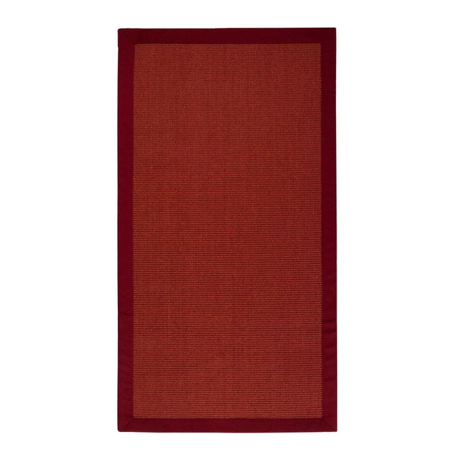 KARAT Sisalteppich Amazonas mit Breiter Bordüre für Alle Wohnbereiche Rot 200 x 290 cm von Karat