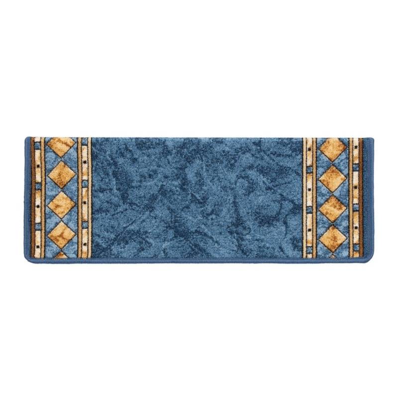 KARAT Stufenmatte Rügen Selbstklebend Strapazierfähig Blau Rechteckig 65 x 23,5 cm von Karat