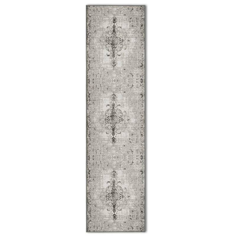 KARAT Teppichläufer Palau nach Maß Moderner Wohnteppichläufer Grau 80 x 100 cm von Karat