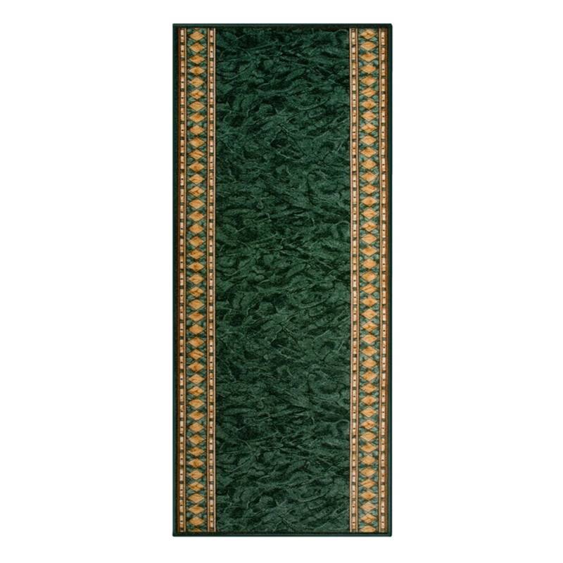 KARAT Teppichläufer Rügen nach Maß Klassischer Wohnteppich Grün 80 x 300 cm von Karat