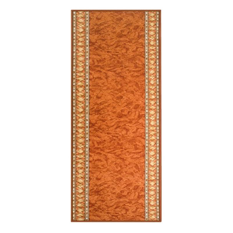 KARAT Teppichläufer Rügen nach Maß Klassischer Wohnteppich Terra 80 x 450 cm von Karat