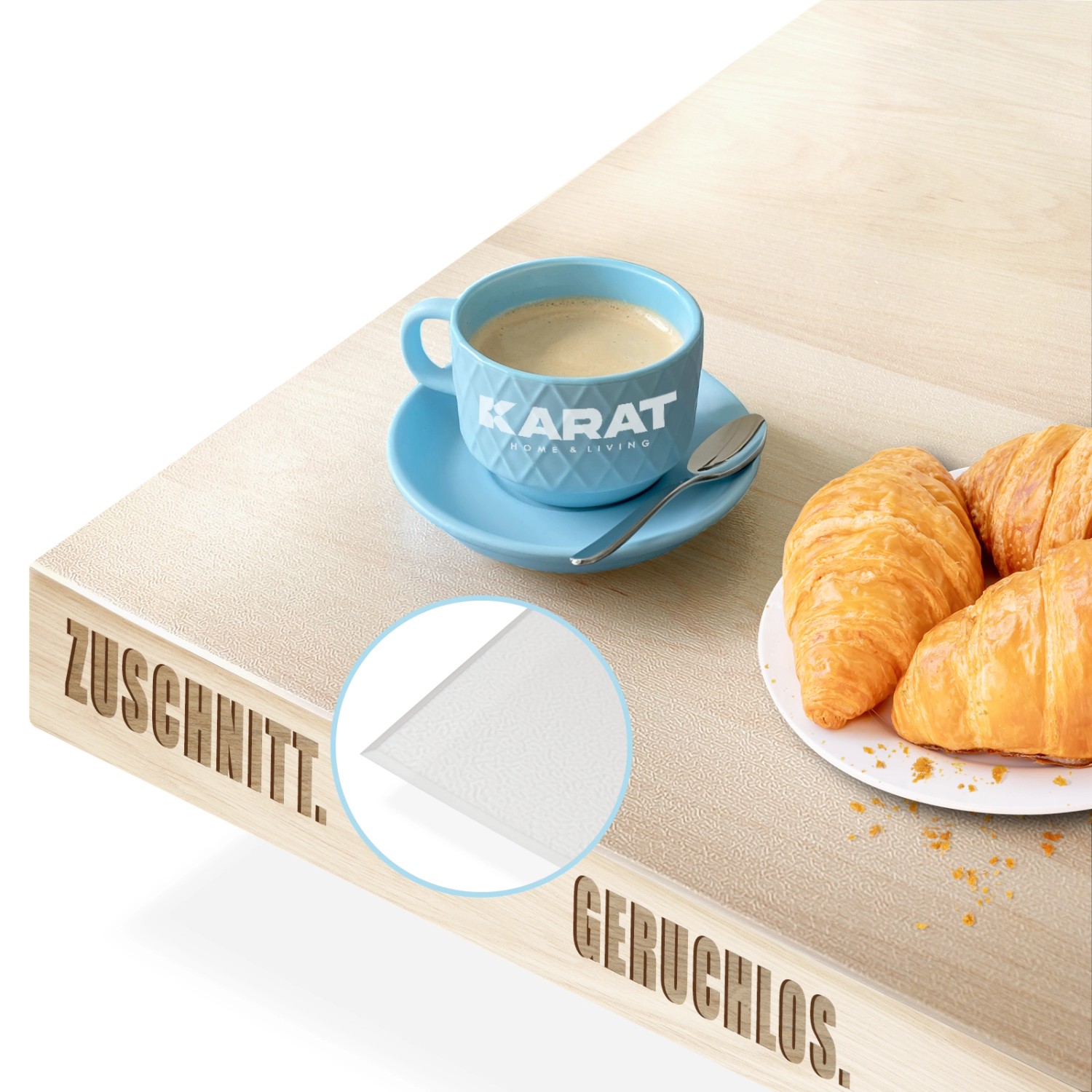 KARAT Tischfolie Empire mit Abgeschrägter Kante Transparent 95 x 210 cm KARAT Tischfolie Empire mit Abgeschrägter Kante Transparent 95 x 210 cm von Karat