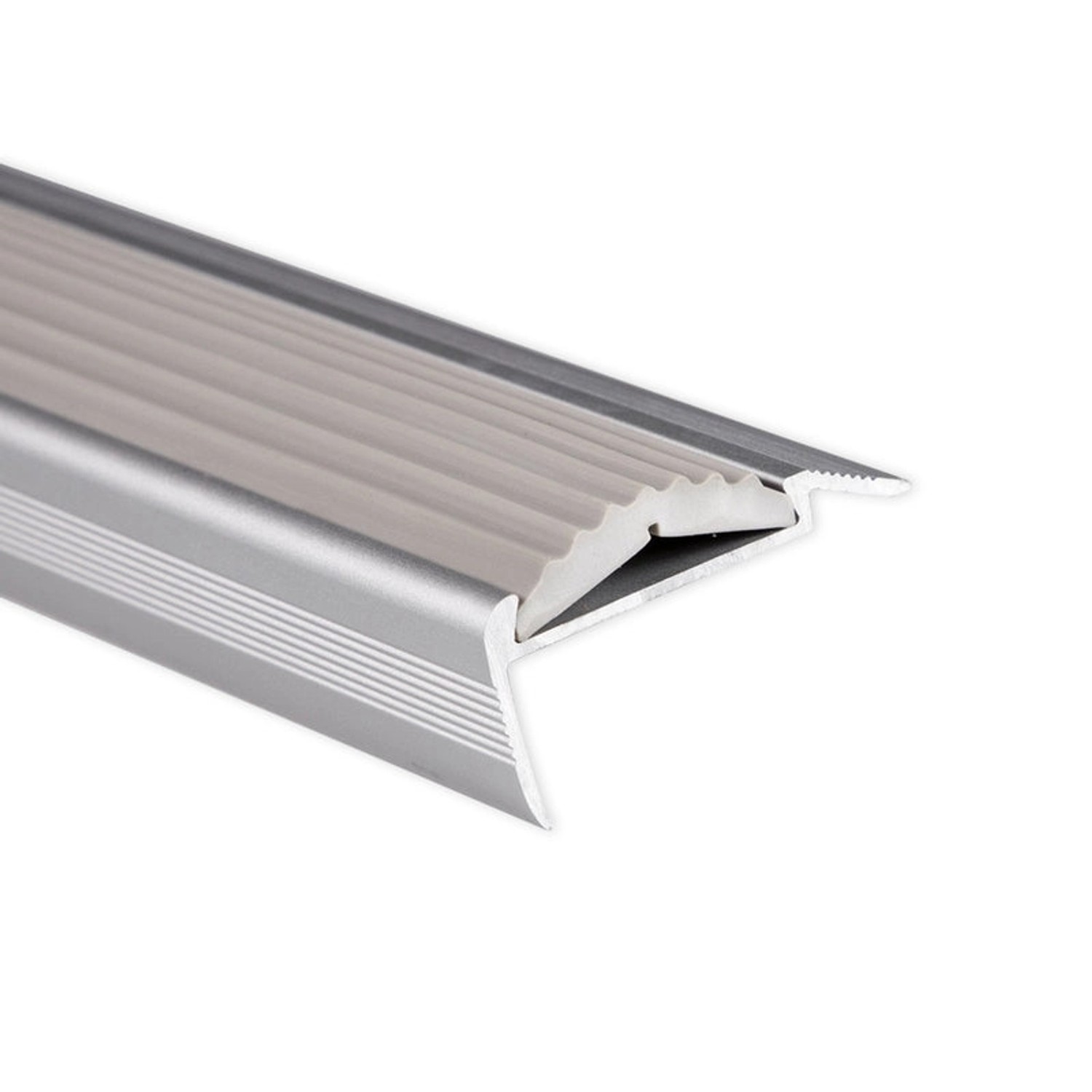 KARAT Treppenkantenprofil Power Grip mit Einzelgummieinlage Grau Selbstklebend 4,2 x 2 x 90 cm KARAT Treppenkantenprofil Power Grip mit Einzelgummieinlage Grau Selbstklebend 4,2 x 2 x 90 cm von Karat