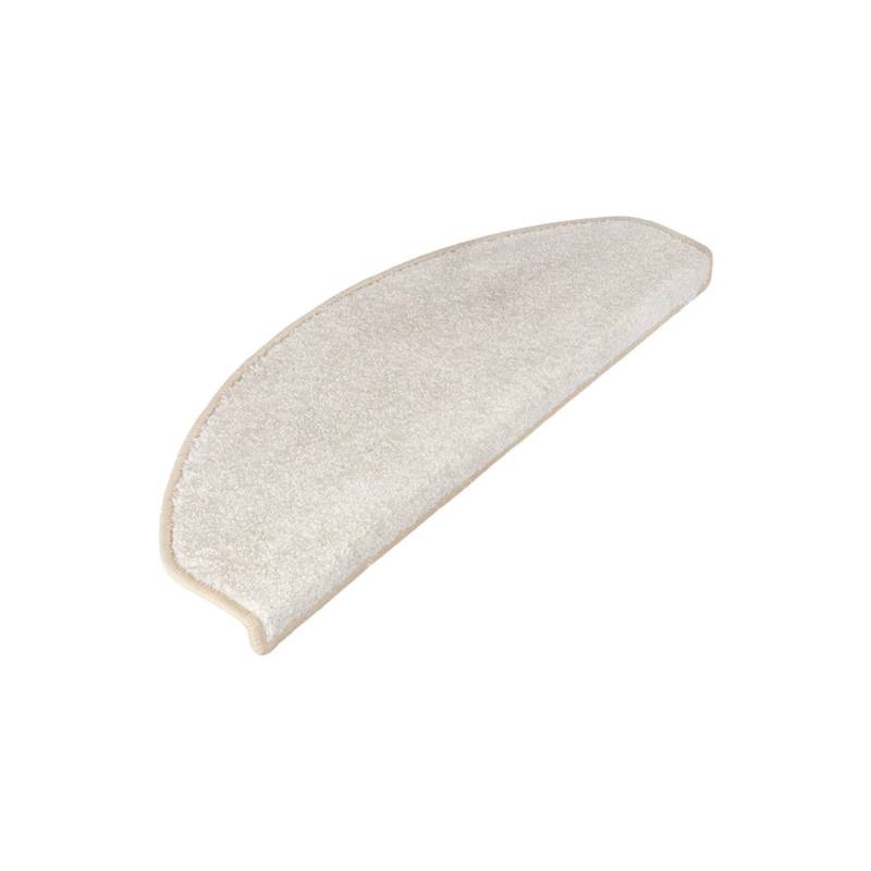 KARAT Velours-Stufenmatte Sundae Selbstklebend Halbrund Creme 23,5 x 65 cm von Karat