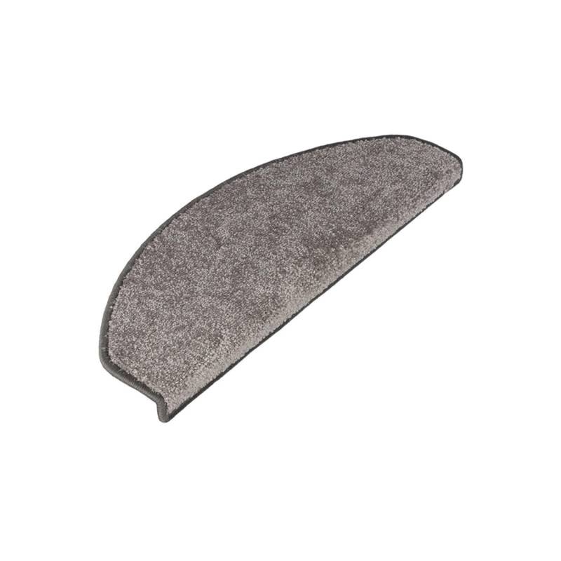 KARAT Velours-Stufenmatte Sundae Selbstklebend Halbrund Silber 23,5 x 65 cm von Karat