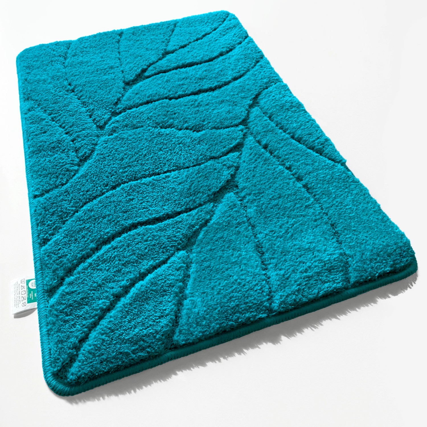 Karat Badematte Maris Badvorleger Badteppich mit Blattstruktur Türkis 50 x 80 cm Karat Badematte Maris Badvorleger Badteppich mit Blattstruktur Türkis 50 x 80 cm von Karat